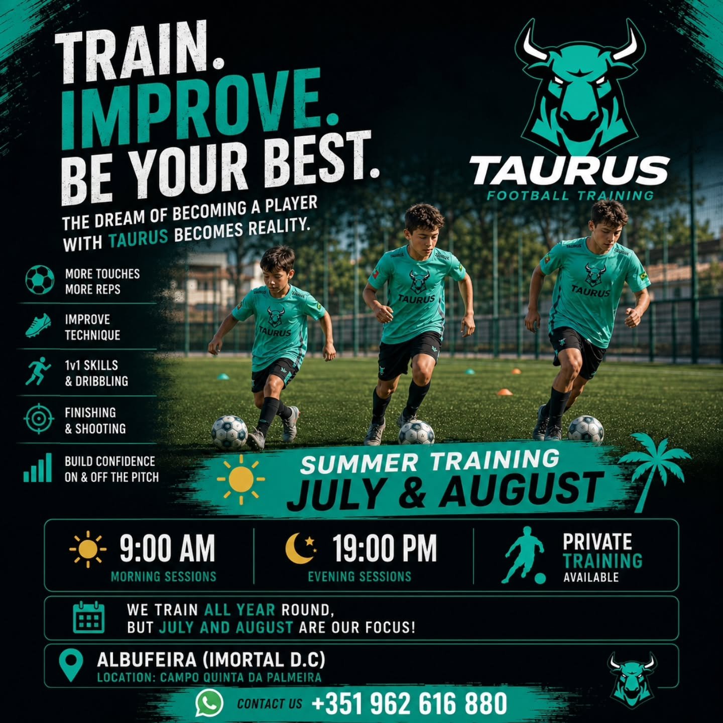 Míster Felipe da Taurus Futebol Training